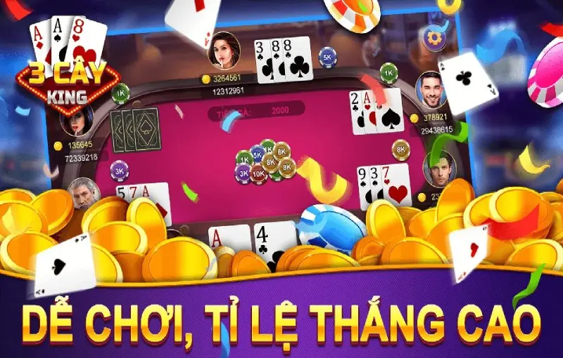 Bài Cào 3 cây, tựa game đánh bài hay lại đơn giản dễ làm quen