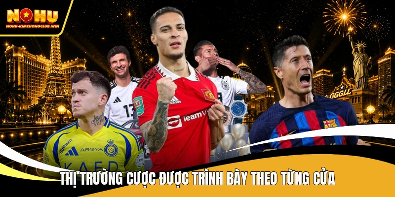 Thị trường cược được trình bày theo từng cửa